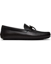 BOSS - Bow-Trim Driver Loafers - Lyst