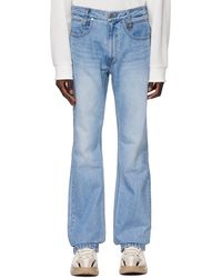WOOYOUNGMI - Blue Straight-leg Jeans - Lyst