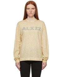1017 ALYX 9SM - Beige Graphic Long Sleeve T-shirt - Lyst