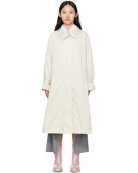 Moncler Off- Tourgeville Trench Coat - White
