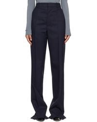 Bottega Veneta - Shetland Wool Toile Straight Trousers - Lyst