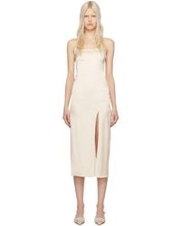 Jacquemus - Off-white Les Classiques 'la Robe Notte' Midi Dress - Lyst