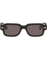 Bottega Veneta - Intrecciato Rectangular Sunglasses - Lyst