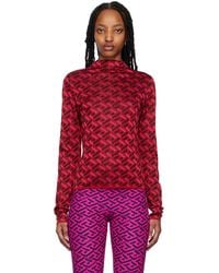 Versace - レッド ラ グレカ セーター - Lyst