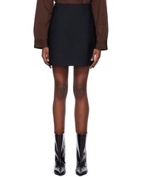 Jil Sander - Black Slim-fit Mini Skirt - Lyst