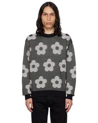 KENZO - Black & White Paris Flower Spot Sweater - Lyst
