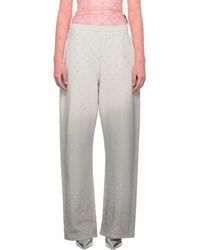 Marine Serre - Moon Faded Fleece Sweatpants - Lyst