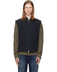 DIESEL - Cotton Ripstop Oval D Patch Vest - Lyst
