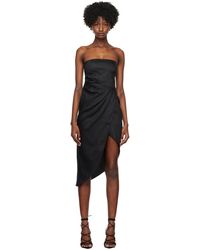 GAUGE81 - Robe midi lica noire - Lyst