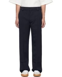 Bottega Veneta - Wool Grain De Poudre Trousers - Lyst