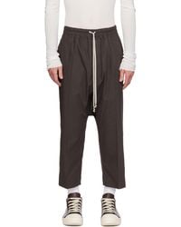 Rick Owens - Temple Drawstring Cropped Trousers - Lyst