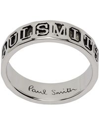 Paul Smith - Silver Stamp Ring - Lyst