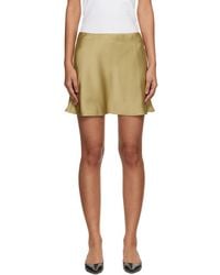 DUNST - Satin Mini Skort - Lyst