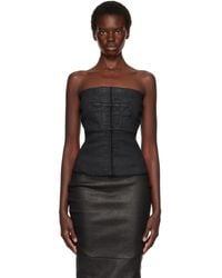Rick Owens - Tower Washed Denim Tube Top - Lyst