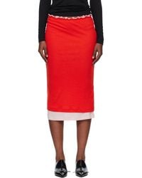 Jil Sander - Lightweight Wool Layered Midi Skirts Set - Lyst