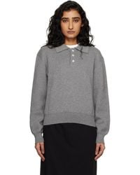 DUNST - Cashmere Collared Polo - Lyst