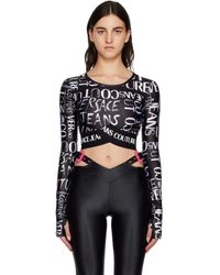 Versace - Black Doodle Long Sleeve T-shirt - Lyst