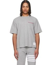 Thom Browne - Milano Cotton Oversized Pocket T-Shirt - Lyst