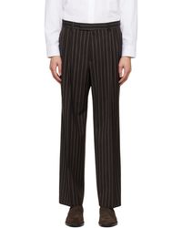 BOSS - Relaxed-Fit Virgin Wool Trousers - Lyst