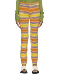 GIMAGUAS - Ssense Exclusive Yellow Stripe Zalo Lounge Pants - Lyst