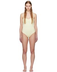 Bottega Veneta - Off- Textured Bodysuit - Lyst