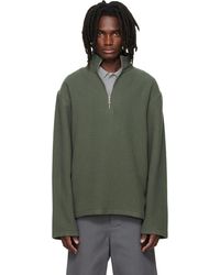 Rier - Pull De Style Athlétique Vert En Molleton - Lyst