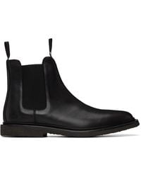 Common Projects - Bottes Chelsea Noires En Cuir - Lyst