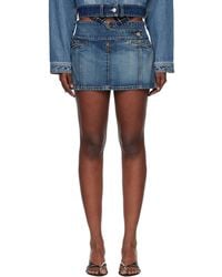 Coperni - Yoke Denim Miniskirt - Lyst