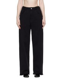 MM6 by Maison Margiela - Wide-Leg Cotton Trousers - Lyst