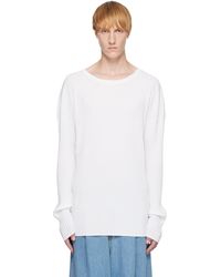 MM6 by Maison Martin Margiela - Rib-Knit Sweater - Lyst
