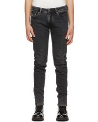 DIESEL Denim Black Sleenker 009jf Jeans for Men | Lyst