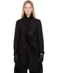 Y's Yohji Yamamoto - Cotton Lawn Frill Shirt - Lyst