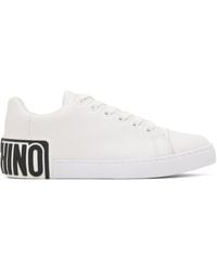 Moschino - White Maxi Logo Sneakers - Lyst