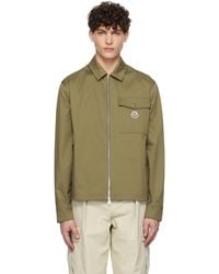 Moncler - Cotton Gabardine Zip-up Jacket - Lyst