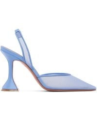 AMINA MUADDI - Holli Mesh Sling 95 Heels - Lyst