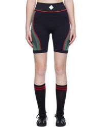 CASABLANCA - Short De Sport Sans Coutures Noir - Lyst
