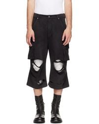 424 - Ripped Bermuda Shorts - Lyst