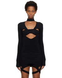 Ambush - Col roulé noir à découpe en forme de cœur - Lyst