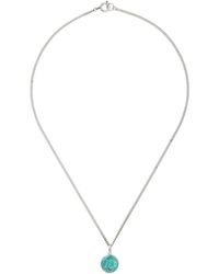 Isabel Marant - Silver & Blue Stone Necklace - Lyst