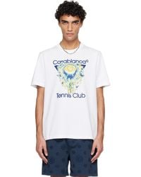 CASABLANCA - Tennis Club Icon Short Sleeve T‑Shirt - Lyst