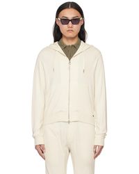 Tom Ford - Off-white Lightweight Lounge Hoodie - Lyst