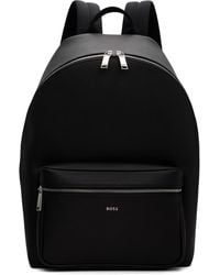 BOSS - Structured Logo Lettering Backpack - Lyst