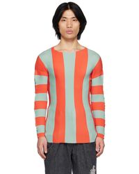 Sunnei - Pleated Stripe T-shirt - Lyst
