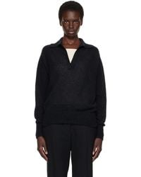 Tom Ford - Ultrasoft Cashmere Silk Oversized Open Collar Polo - Lyst