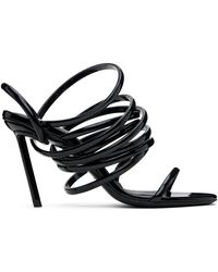 Alaïa - ブラック Multistrap ヒールサンダル - Lyst