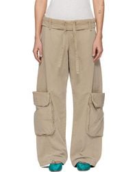OPEN YY - Washed Rolled Cargo Pants - Lyst