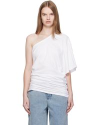 Christopher Esber - One Shoulder Draped T-Shirt - Lyst