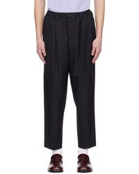Marni - Navy Cropped Trousers - Lyst