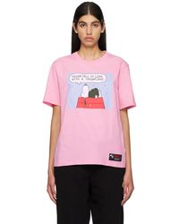 Moncler - T-shirt rose - peanuts - Lyst