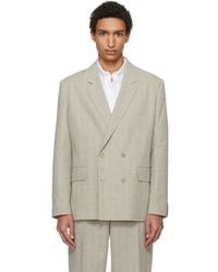 HUGO - Modern-Fit Herringbone Weave Blazer - Lyst